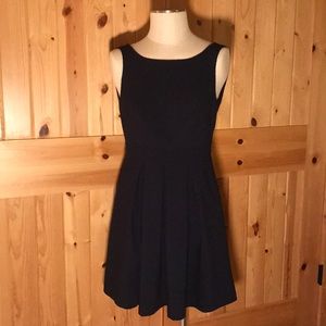 The Limited Navy pleated dress